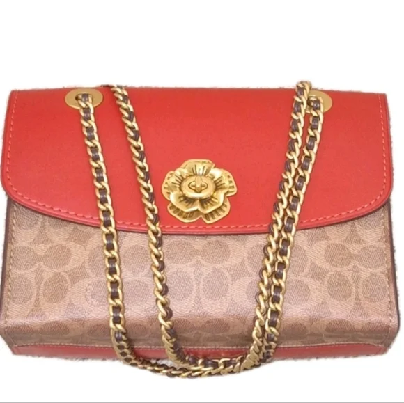 Coach | Bags | Coach 3585 Parker Signature Leather Shoulder Bag